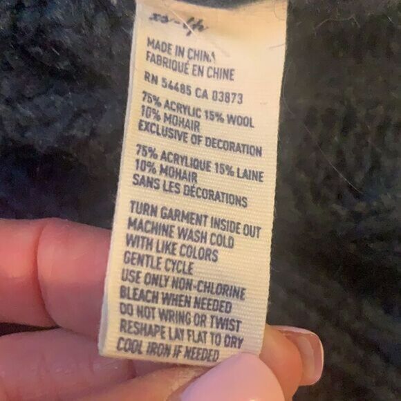 American Eagle Outfitters Acrylic Wool Mohair Sweater Sz XS‎ - Picture 11 of 11